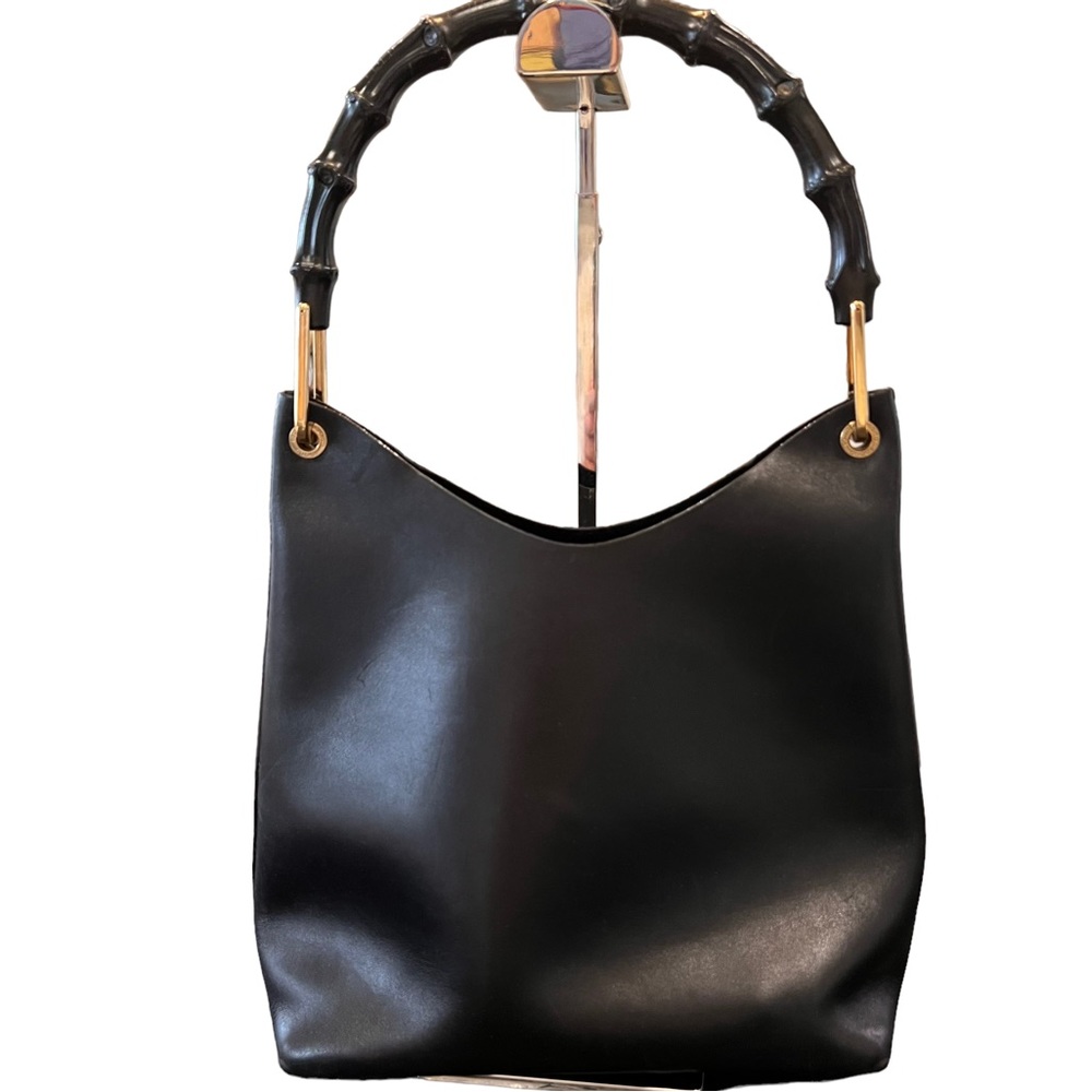 Gucci Vintage Leather Shoulder Bag With Pouch - Picture 5 of 9